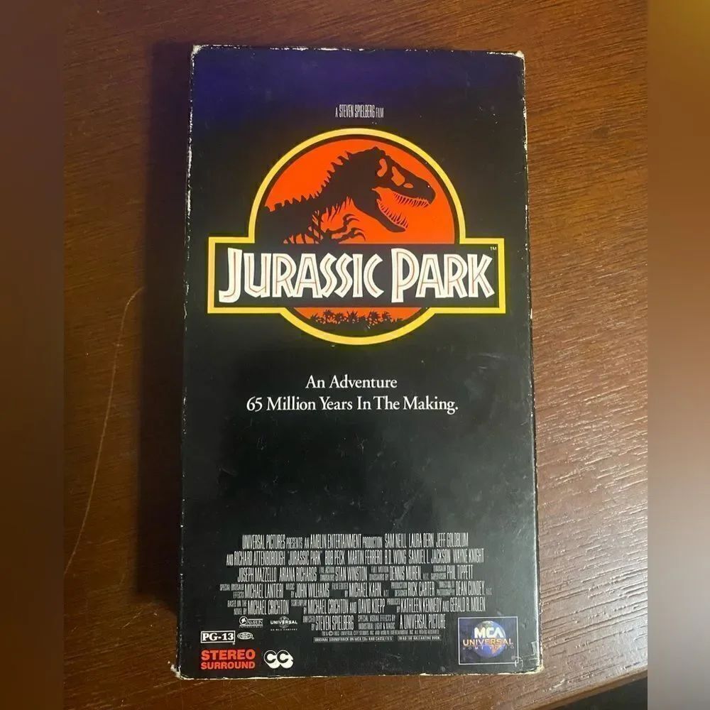 Vintage Jurassic park vhs